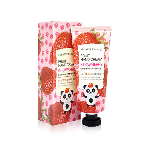 Клубничный крем для рук Milatte Fashiony Fruit Hand Cream Strawberry