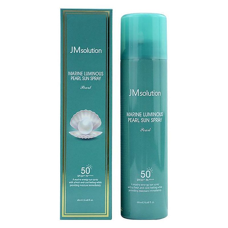 Солнцезащитный спрей-мист для лица с жемчугом JMSolution Marine Luminous Pearl Sun Spray SPF50+ PA+++