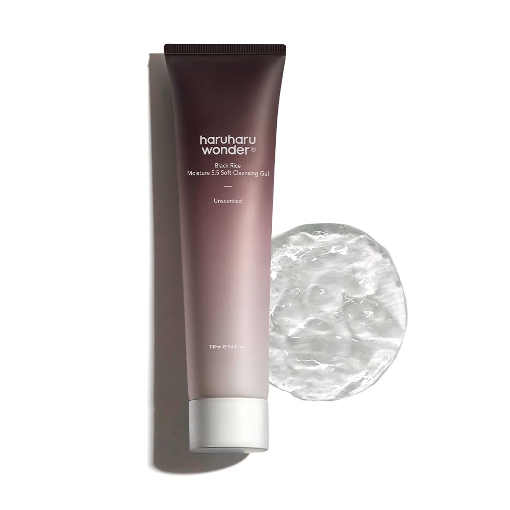 Мягкий очищающий гель c экстрактом черного риса HaruHaru Black Rice Moisture 5.5 Soft Cleansing Gel