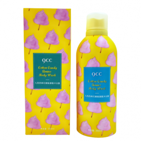 Гель-пена для душа c аминокислотами и ароматом сахарной ваты 9CC Cotton candy body wash