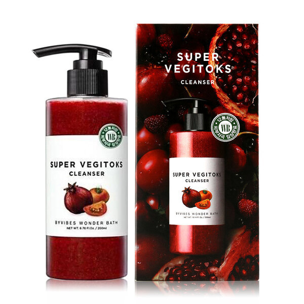 Осветляющее детокс-средство для очищения кожи Wonder Bath Super Vegitoks Cleanser Red
