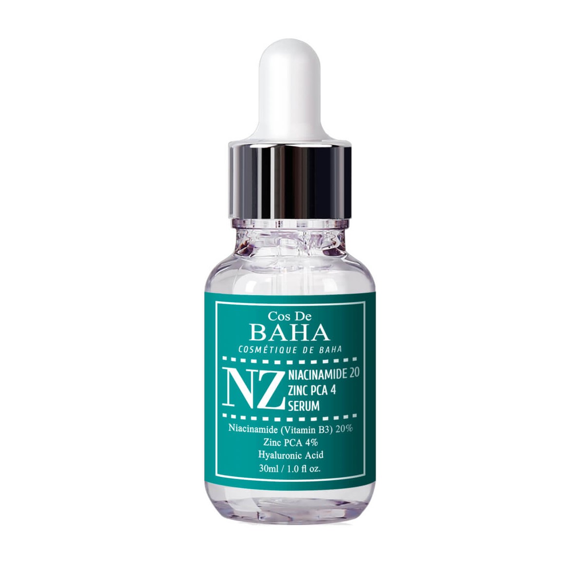 Сыворотка для сужения пор Cos De Baha NZ Niacinamide 20 Zinc PCA 4 Serum
