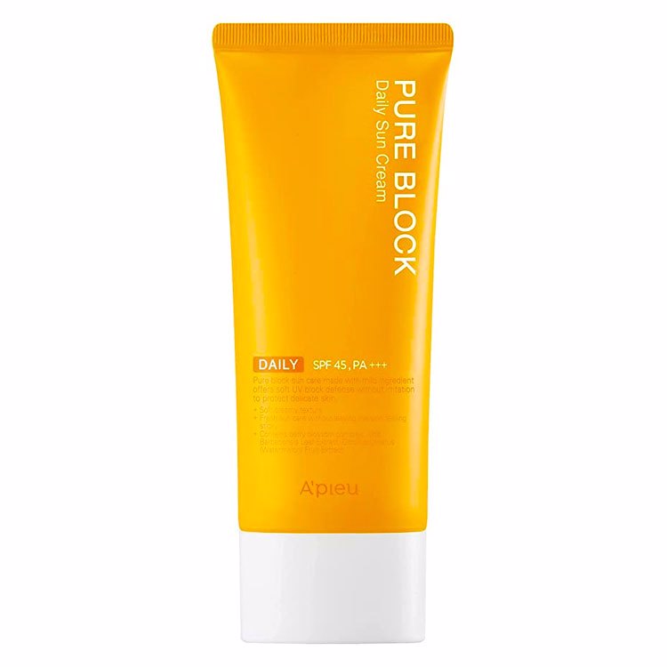Солнцезащитный крем для лица A'pieu Pure Block Daily Sun Cream SPF45/PA+++