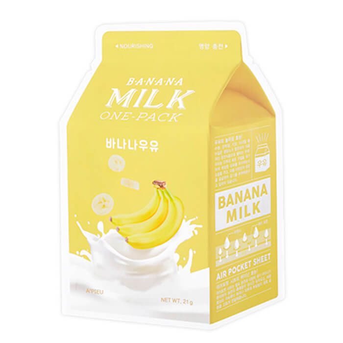 Тканевая маска для лица с экстрактом банана A'Pieu Banana Milk One-Pack