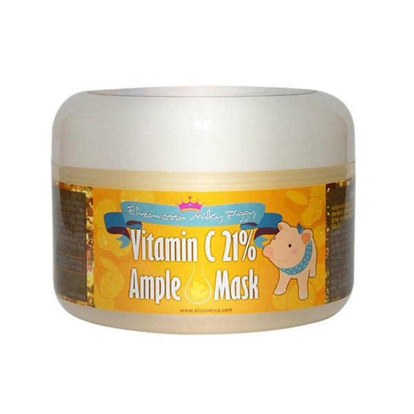 Маска для лица с витамином С разогревающая Elizavecca Vitamin C 21% Ample Mask