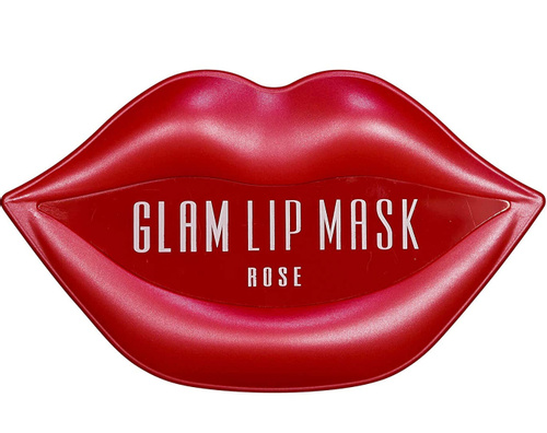 Патчи для губ с экстрактом розы BeauuGreen Hydrogel Glam Lip Mask Rose