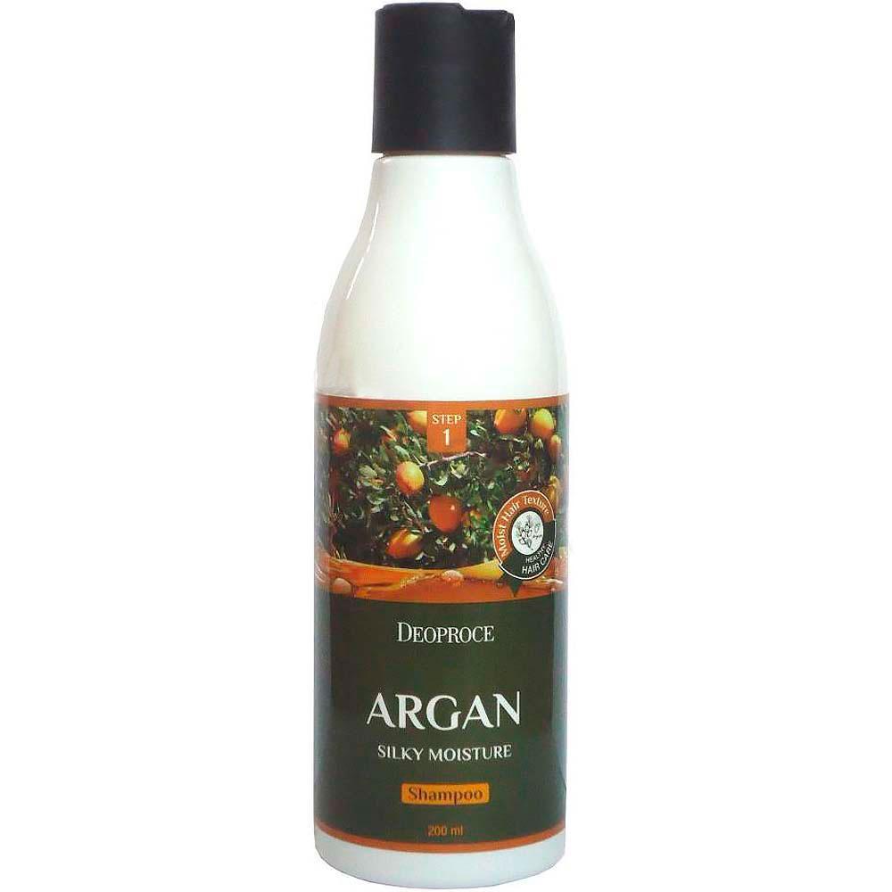Увлажняющий шампунь с маслом арганы Deoproce Shampoo Argan Silky Moisture