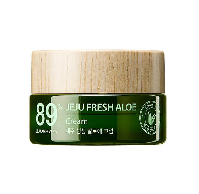 Крем для лица с алоэ The Saem Jeju Fresh Aloe Cream 