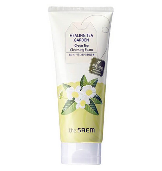 Пенка с экстрактом зеленого чая The Saem Healing Tea Garden Green Tea Cleansing Foam