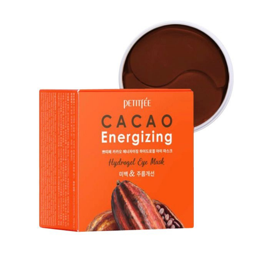 Гидрогелевые патчи для век с какао Petitfee Cacao Energizing Hydrogel Eye Mask
