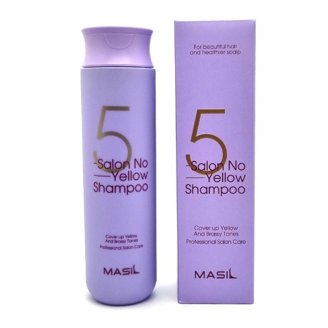 Тонирующий шампунь для светлых волос против желтизны Masil 5 Salon No Yellow Shampoo