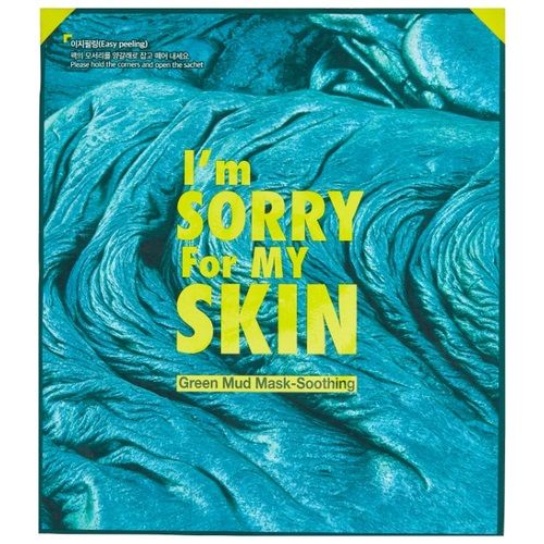 Маска для выравнивания тона кожи с зеленой глиной I'm Sorry for My Skin Green Mud Mask-Soothing
