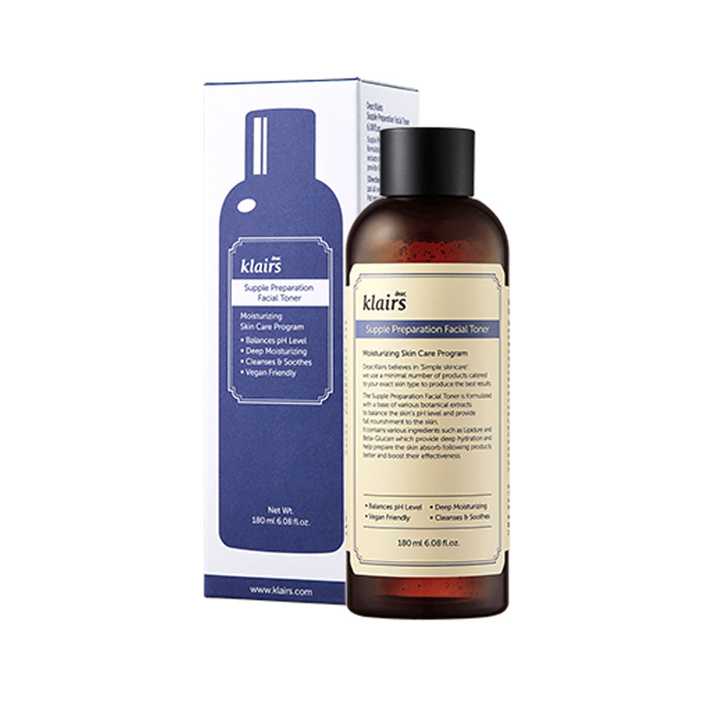 Увлажняющий тонер с фито-олиго комплексом для сухой кожи Klairs Supple Preparation Facial Toner 