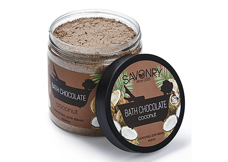Шоколад для ванн кокос Savonry Bath Chocolate Coconut