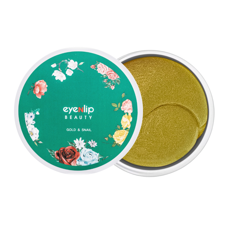 Гидрогелевые патчи для век с золотом и муцином улитки Eyenlip Gold & Snail Eye Patch
