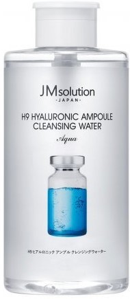 Очищающая вода с гиалуроновой кислотой JMSolution H9 Hyaluronic Ampoule Cleansing Water
