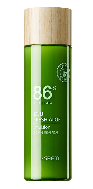 Увлажняющая и успокаивающая эмульсия с экстрактом алоэ The Saem Jeju Fresh Aloe Emulsion