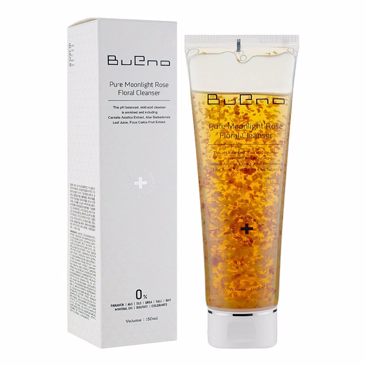 Гель для умывания с лепестками роз Bueno Pure Moonlight Rose Floral Cleanser