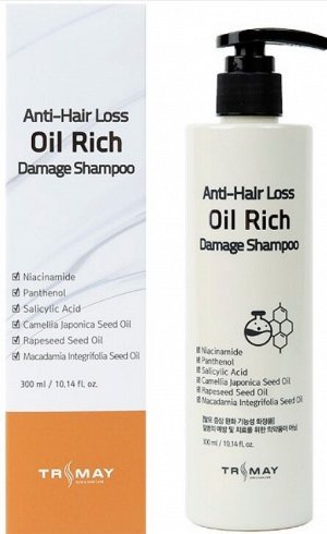 Шампунь против выпадения для поврежденных волос с маслами Trimay Anti-Hair Loss Oil Rich Damage Shampoo 