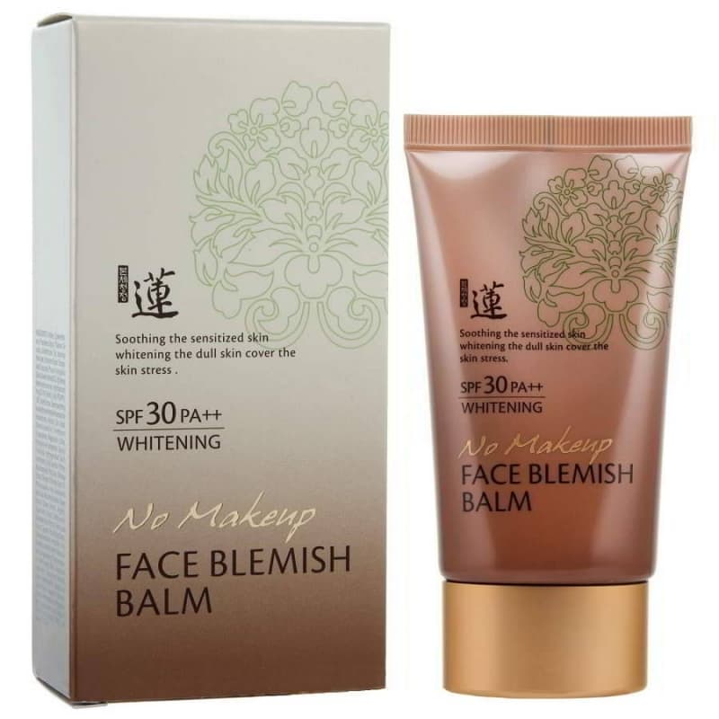 ББ-крем с естественным покрытием Welcos Lotus No Make-Up Blemish Balm