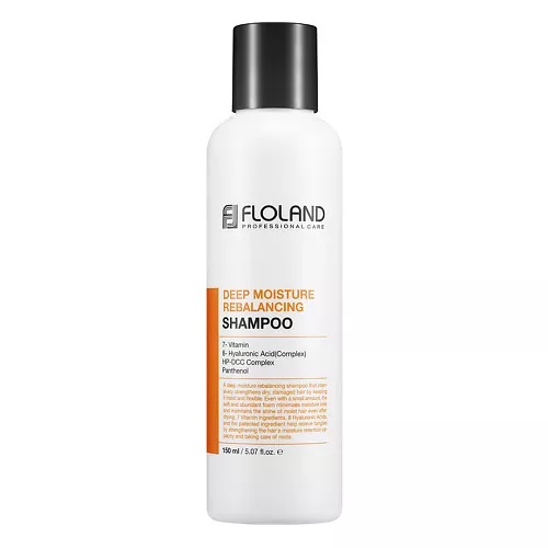 Увлажняющий шампунь с витаминами и гиалуроновой кислотой Floland Deep Moisture Rebalancing Shampoo