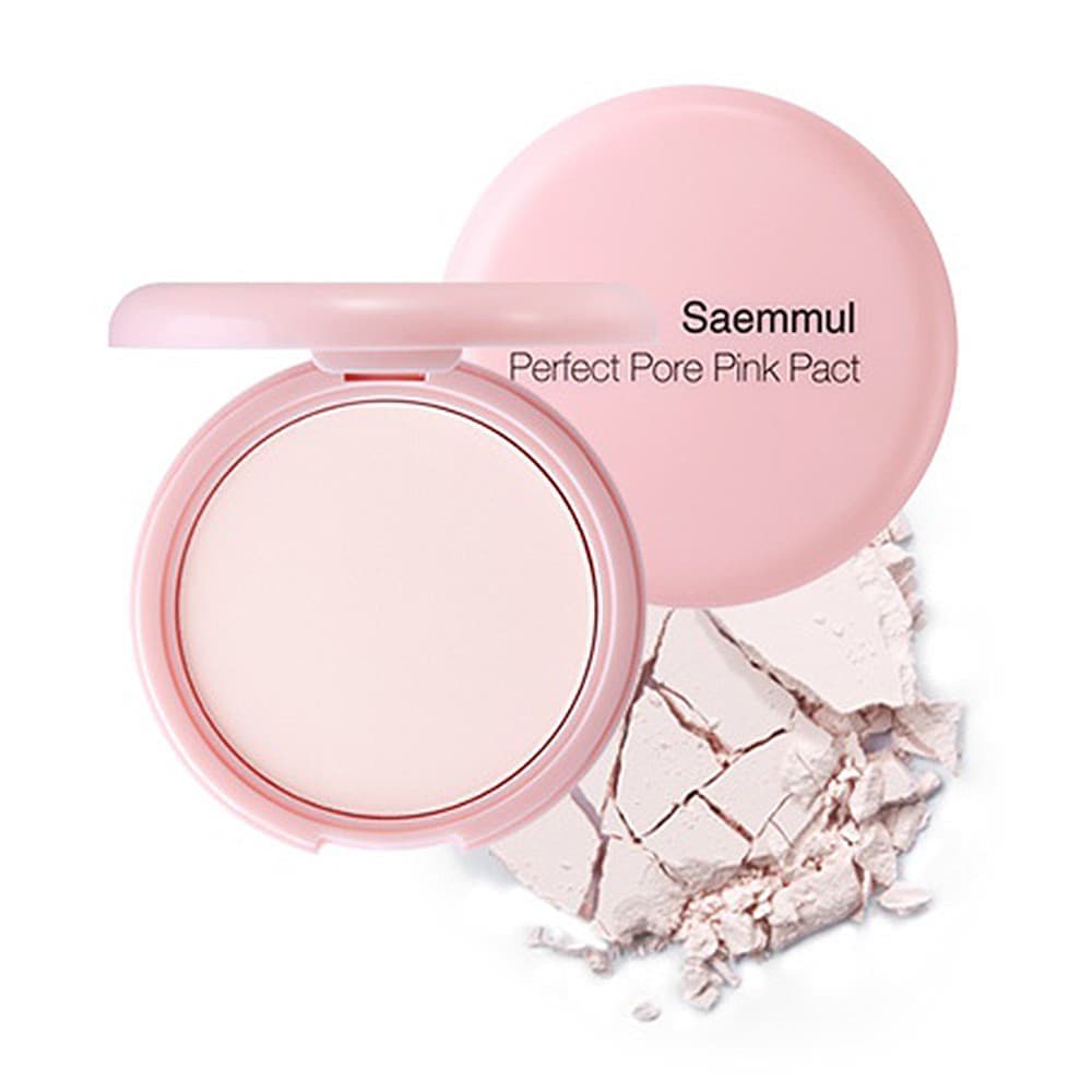 Пудра компактная розовая The Saem Saemmul Perfect Pore Pink Pact