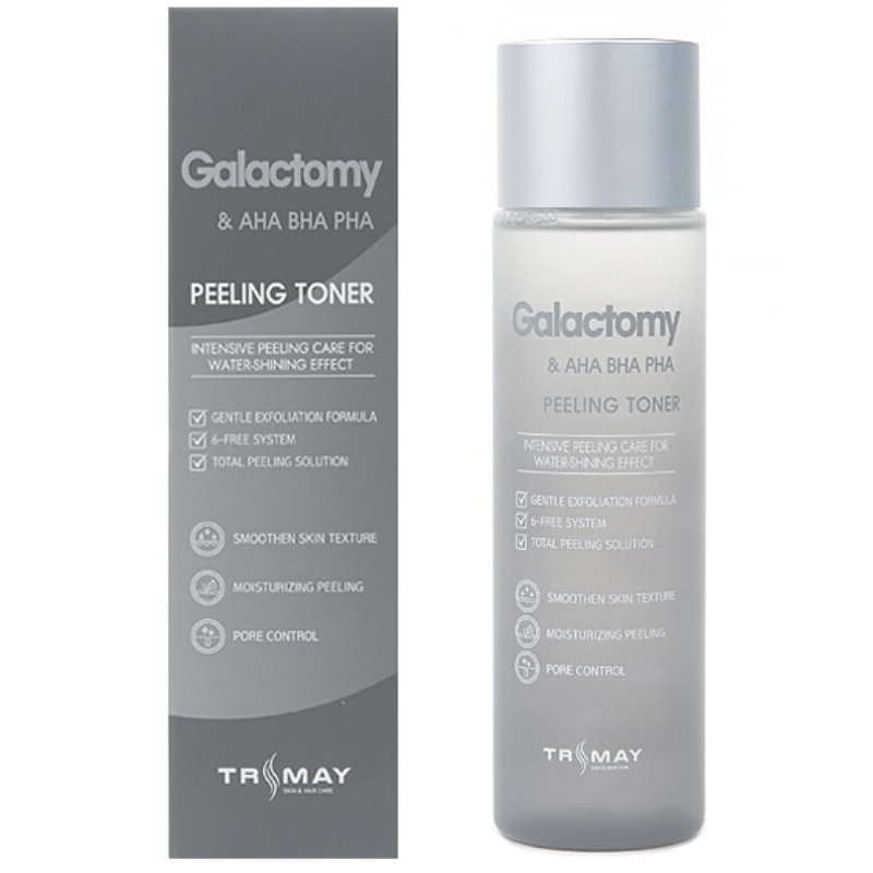 Пилинг-тонер с AHA-BHA-PHA кислотами и галактомисисом Trimay Galactomy & AHA-BHA-PHA Peeling Toner