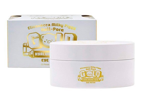 Гидрогелевые патчи для век с гиалуроновой кислотой Elizavecca Milky Piggy Hell-Pore Gold Hyaluronic Acid Eye Patch
