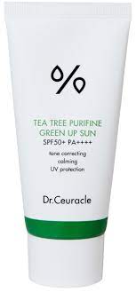 Солнцезащитный крем для проблемной кожи Dr.Ceuracle Tea Tree Purifine Green Up Sun SPF 50+ PA++++