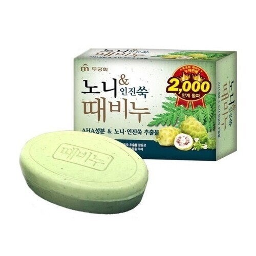Отшелушивающее мыло для тела с экстрактом нони Mukunghwa Noni & Foremost mugwort Body Soap