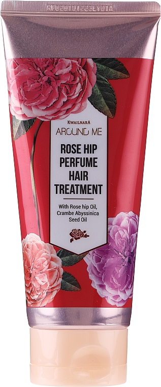 Увлажняющая маска для волос с маслом шиповника Welcos Around Me Rose Hip Perfume Hair Treatment