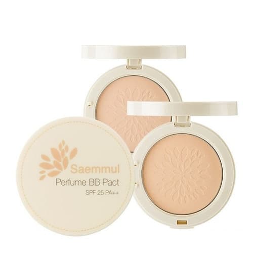 Пудра компактная ароматизированная 21 тон (Розовый беж) The Saem Sammul Perfume BB Pact SPF25 PA++ 21 Pink Beige