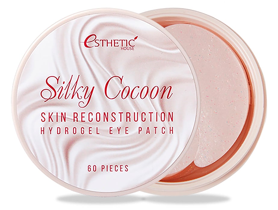 Гидрогелевые патчи для век с протеинами шелка Esthetic House Silky Cocoon Hydrogel Eye Patch