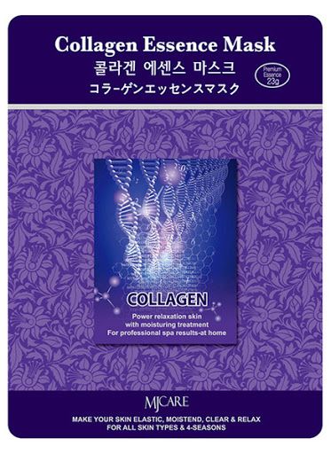 Тканевая маска для упругости кожи с коллагеном Mijin MJ Care Collagen Essence Mask