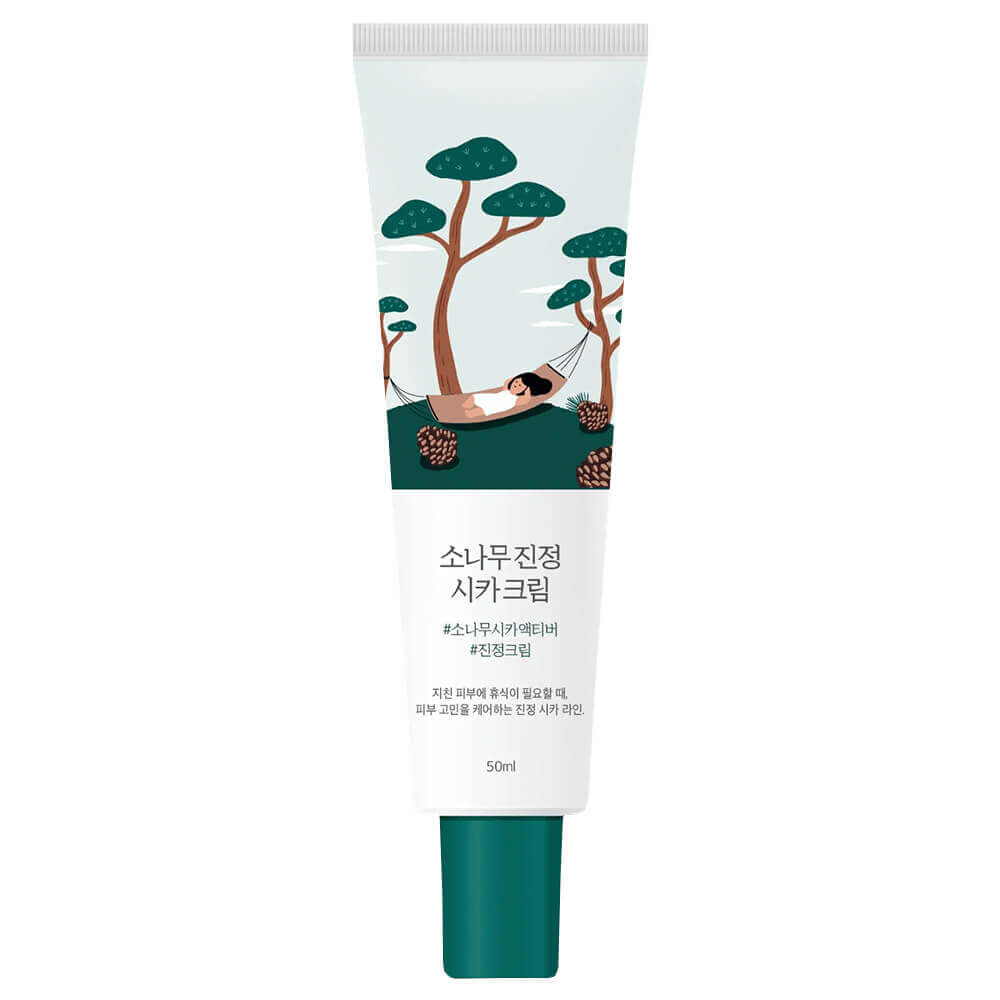 Крем для проблемной кожи с экстрактами сосны и центеллы Round Lab Pine Calming Cica Cream