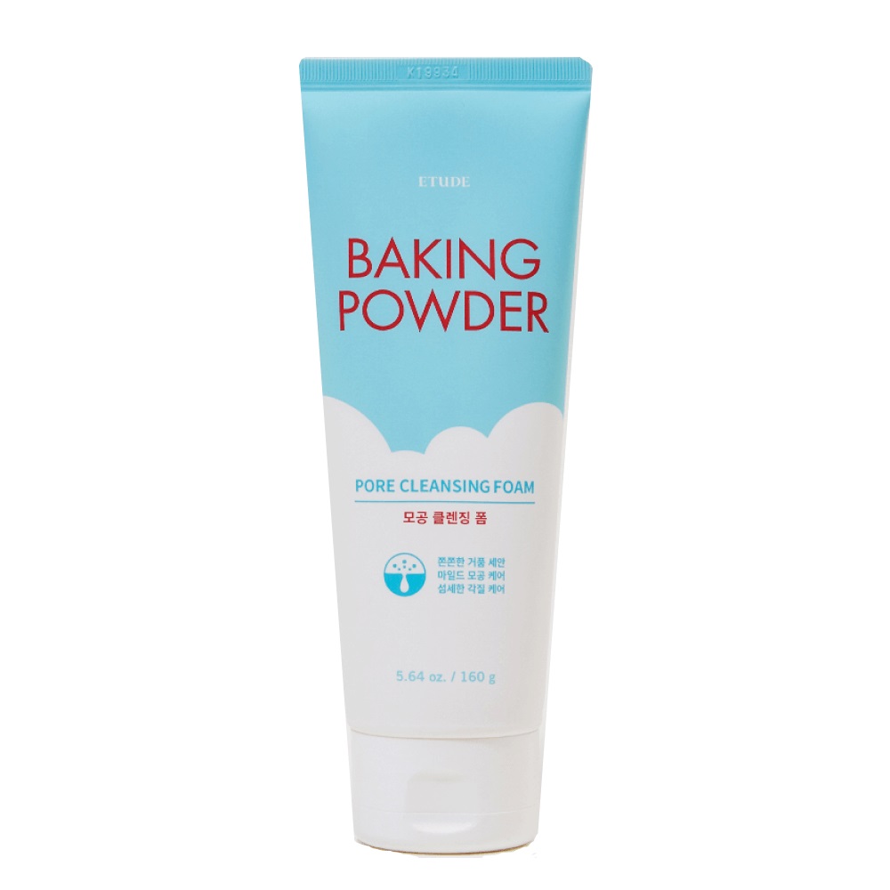 Пенка для глубокого очищения пор и выравнивания тона кожи с содой Etude House Baking Powder Pore Cleansing Foam