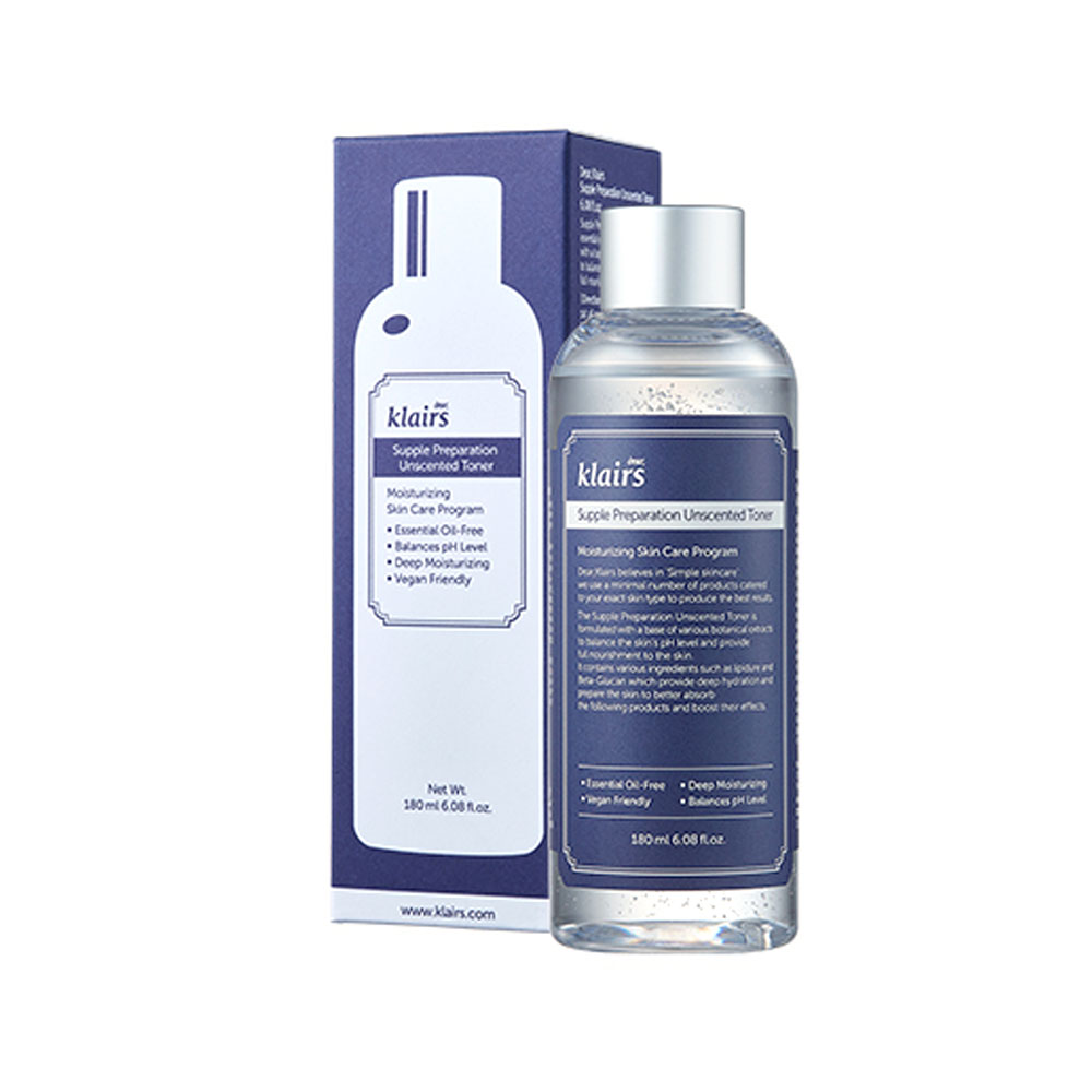 Увлажняющий успокаивающий тонер Klairs Supple Unscented Toner