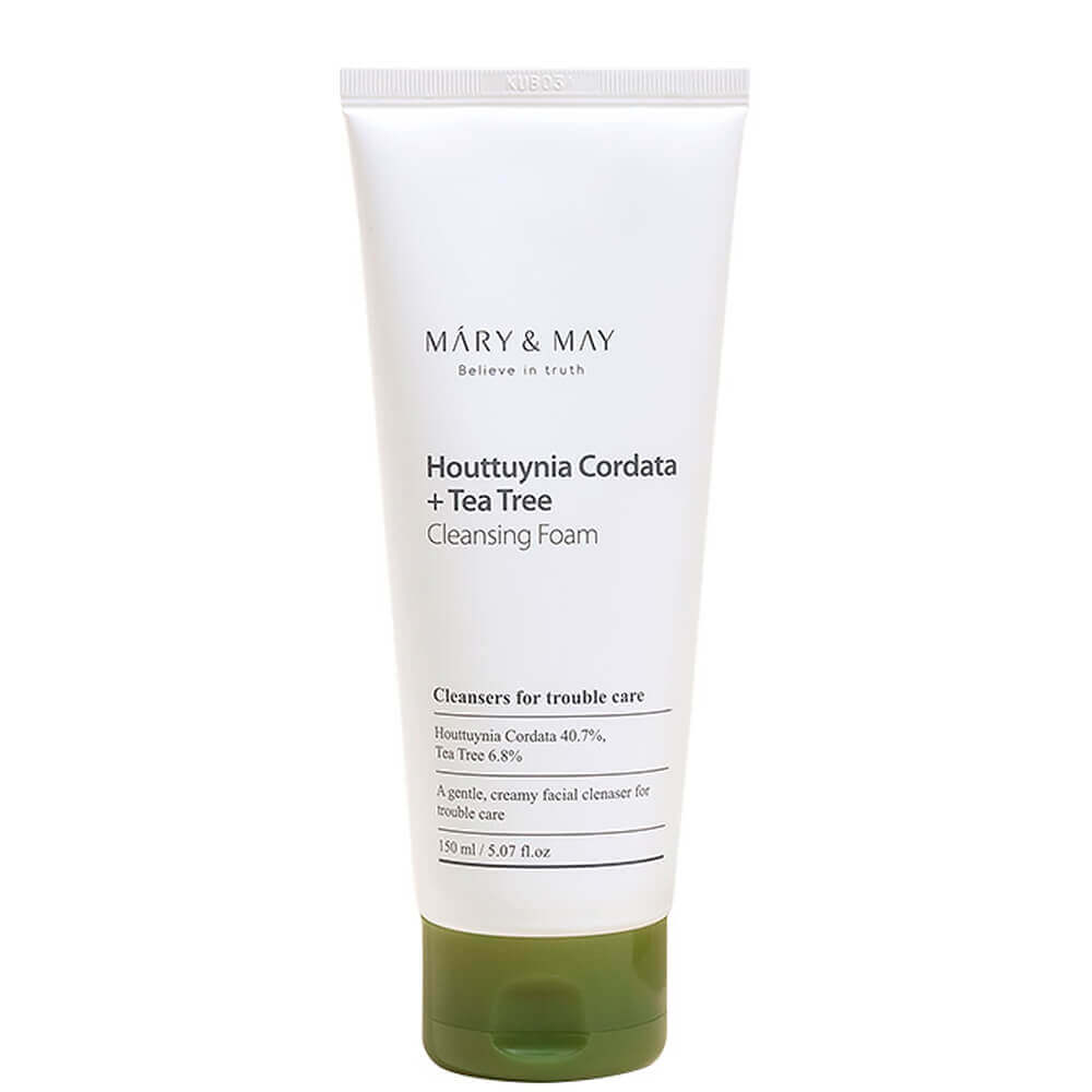 Пенка для проблемной и чувствительной кожи Mary&May Houttuynia Cordata + Tea Tree Cleansing Foam