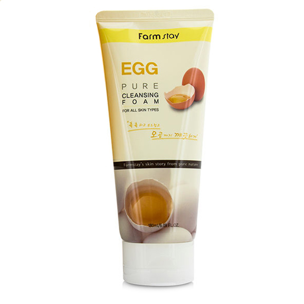 Пенка для сужения пор с яичным экстрактом FarmStay Egg Pure Cleansing Foam 