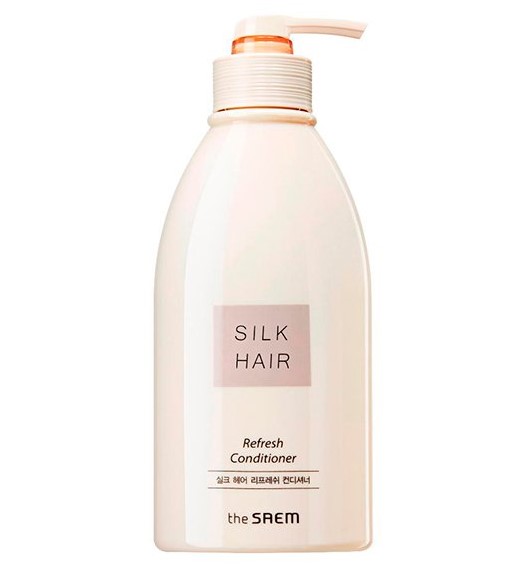 Освежающий кондиционер для волос склонных к жирности The Saem Silk Hair Refresh Conditioner