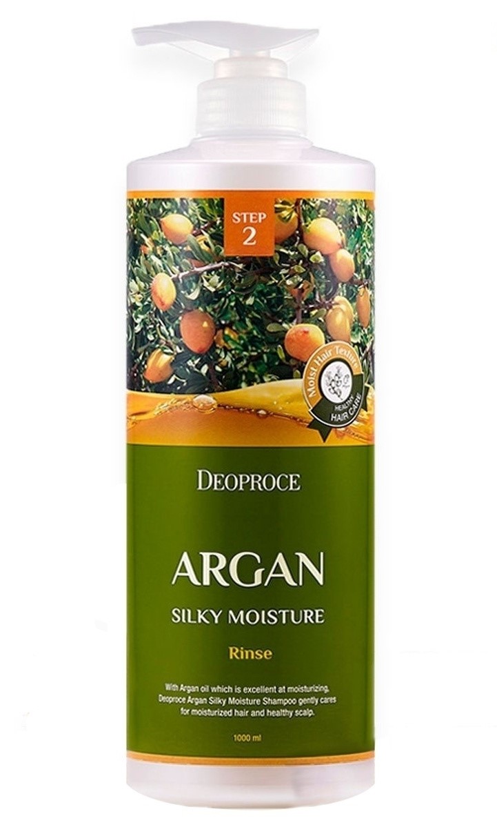 Бальзам для волос с аргановым маслом Deoproce Rinse Argan Silky Moisture