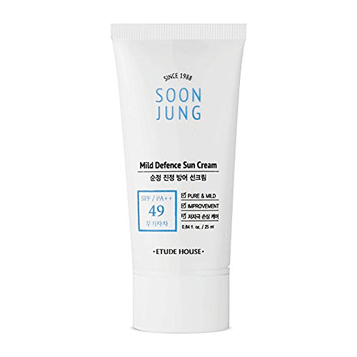Солнцезащитный крем для чувствительной кожи Etude House SoonJung Mild Defence Sun Cream SPF49 PA++
