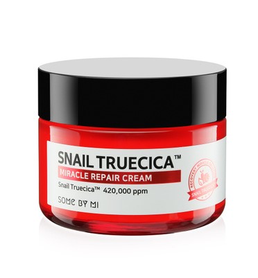 Восстанавливающий крем с муцином чёрной улитки Some By Mi Snail Truecica Miracle Repair Cream
