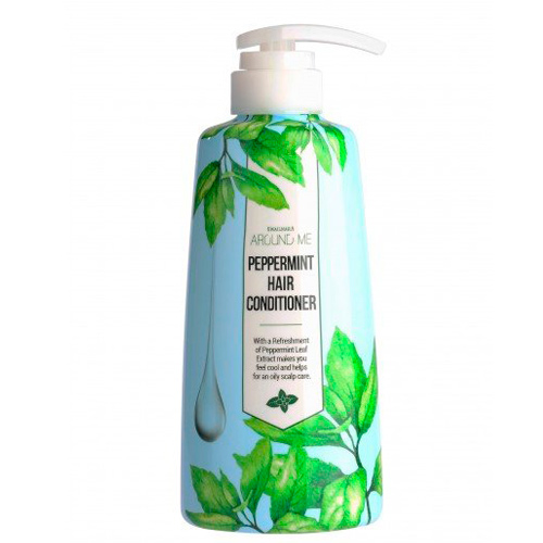 Освежающий кондиционер для волос склонных к жирности Welcos Around Me Peppermint Hair Conditioner