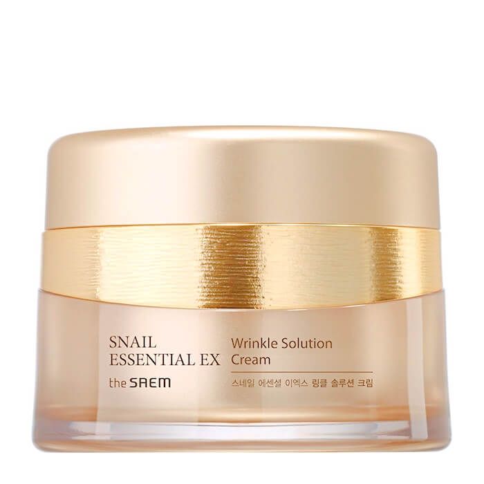 Крем антивозрастной с улиточным муцином The Saem Snail Essential EX Wrinkle Solution Cream