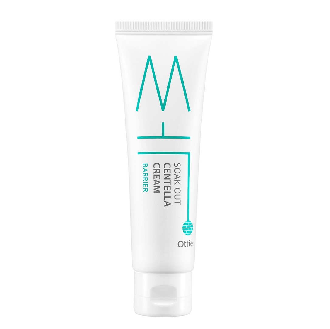Слабокислотный успокаивающий крем Ottie Soak Out Centella Cream Barrier