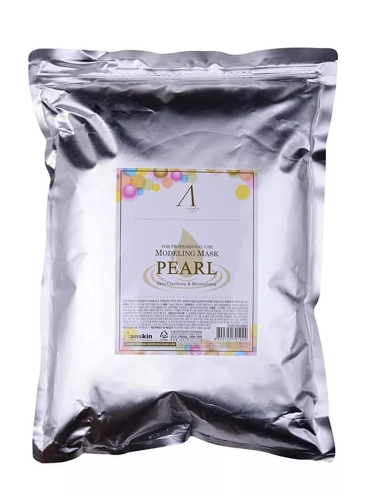 Маска альгинатная осветляющая с экстрактом жемчуга (пакет) Anskin Pearl Modeling Mask