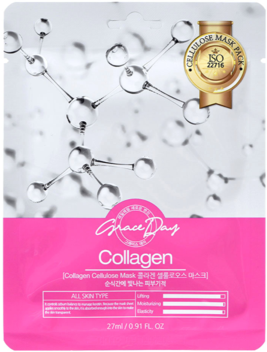 Тканевая маска с коллагеном Grace Day Collagen Cellulose Mask