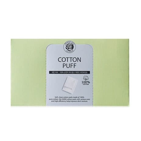 Спонжи косметические из 100% хлопка The Saem Cotton Puff