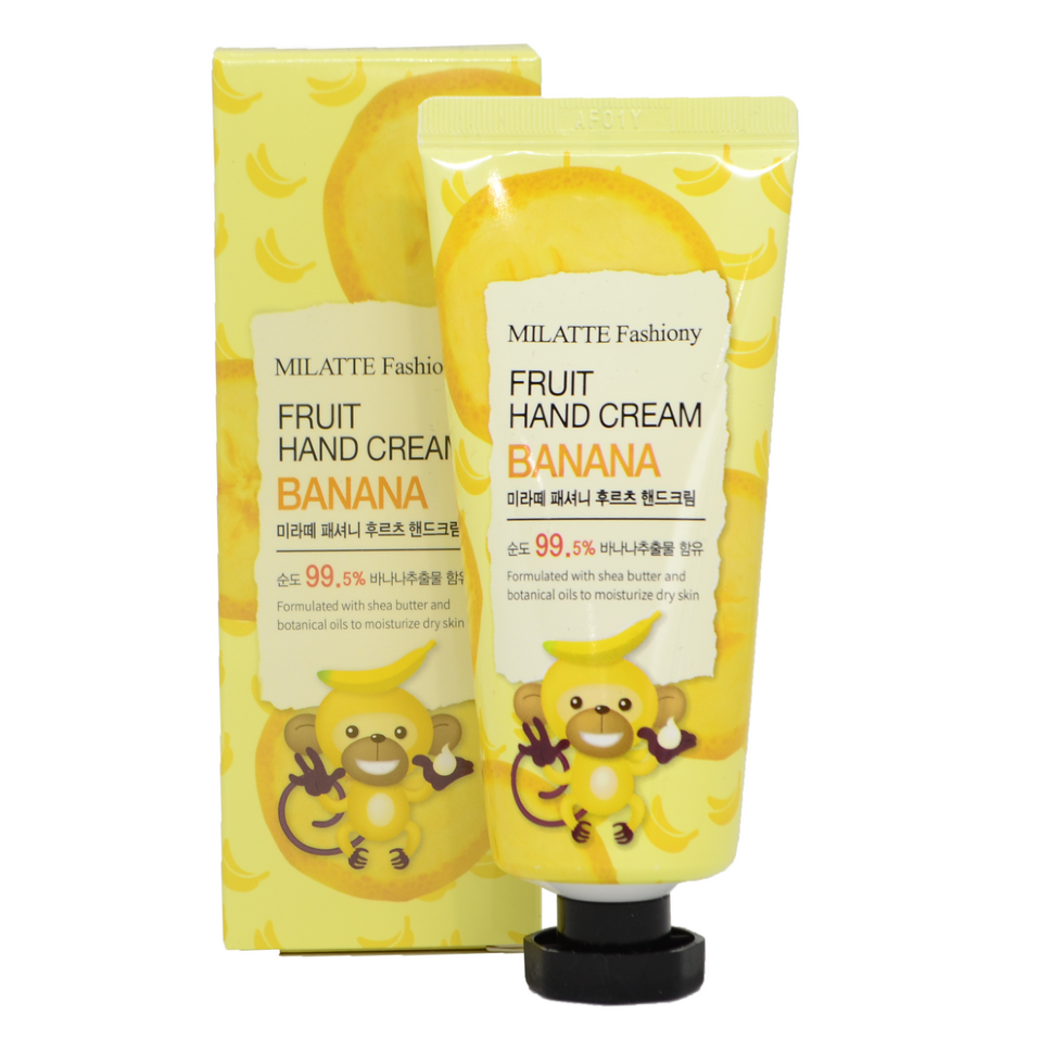 Банановый крем для рук Milatte Fashiony Fruit Hand Cream Banana